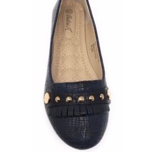 Victoria K Womens Navy Slip On Flats 11 New Shoes